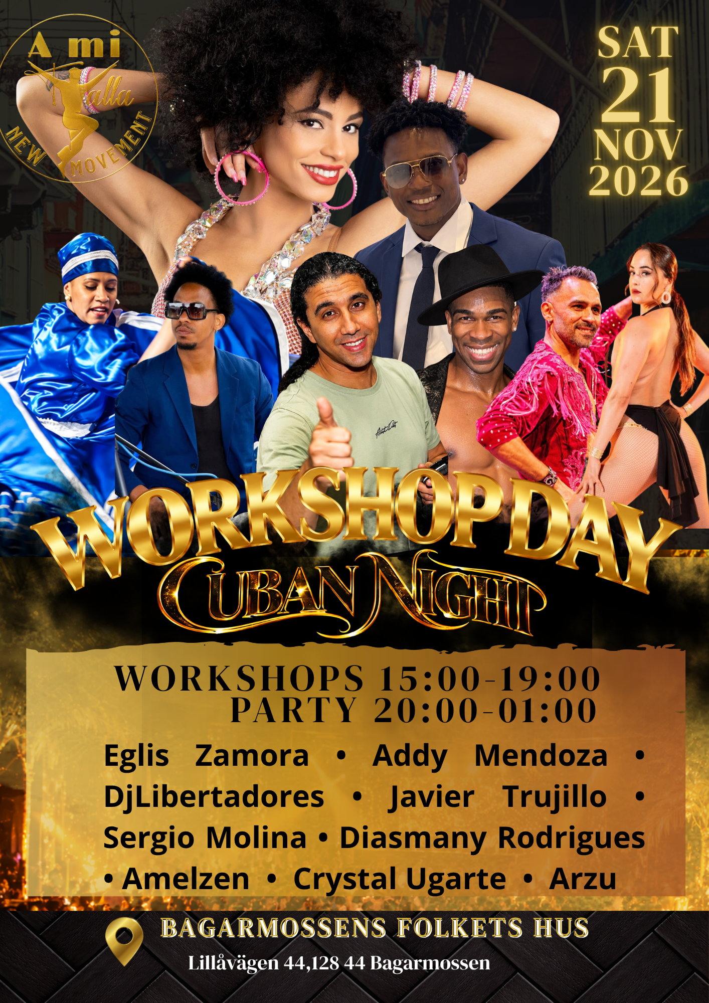 Workshop Day Cuban Night 21 November 2026